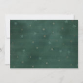 Kerstwinter groen Mailbox Douche per Mail Kaart (Achterkant)