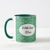 Kerstwinter: groene foto mok (Links)