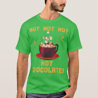 Kerstwinter Herfst Hot Chocolade Mannen vrouwen T-shirt