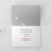 Kerstwinter herten op de berg feestdagen kaart (Binnen)