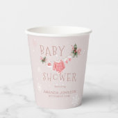 Kerstwinter Het is koud buiten Baby shower Papieren Bekers (Voorkant)