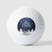 Kerstwinter in de feierriet Fantasy Snowy Golfballen (Voorkant)