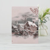 kerstwinter kaart (Staand voorkant)