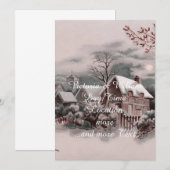 kerstwinter kaart (Voorkant / Achterkant)