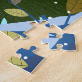 Kerstwinter, kerstkerstman en vriendinnetje legpuzzel (Zijkant)