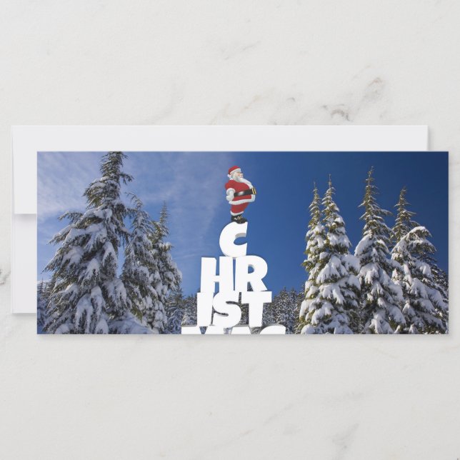 Kerstwinter landschap (Voorkant)