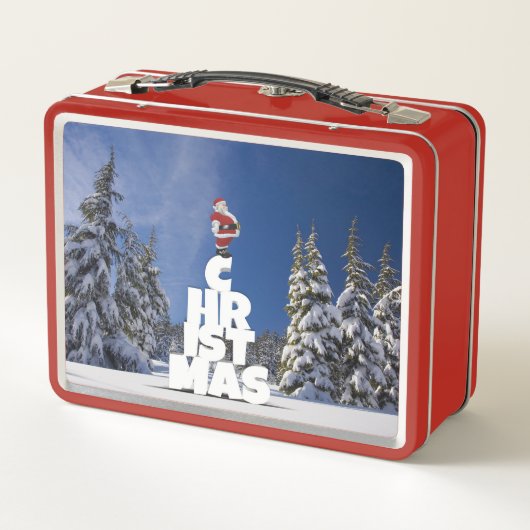 Kerstwinter landschap (Achterkant)