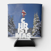 Kerstwinter landschap blikjeskoeler (Voorkant)