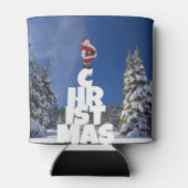 Kerstwinter landschap blikjeskoeler (Achterkant)