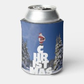 Kerstwinter landschap blikjeskoeler (Blikje Achterkant)