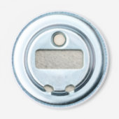 Kerstwinter landschap button flesopener (Achterkant)