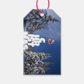Kerstwinter landschap cadeaulabel (Voorkant)