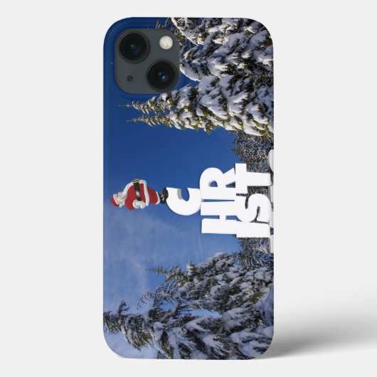 Kerstwinter landschap Case-Mate iPhone case (Achterkant)