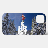 Kerstwinter landschap Case-Mate iPhone case (Achterkant (horizontaal))