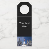 Kerstwinter landschap flessenhanger (Voorkant)