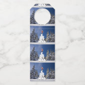 Kerstwinter landschap flessenhanger (Achterkant)