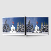 Kerstwinter landschap gastenboek (Volledig)