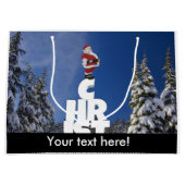 Kerstwinter landschap groot cadeauzakje (Voorkant)