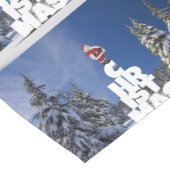 Kerstwinter landschap korte tafelloper (Hoek)
