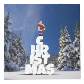 Kerstwinter landschap kubus (Rechts)