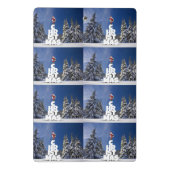 Kerstwinter landschap mini klembord (Achterkant)