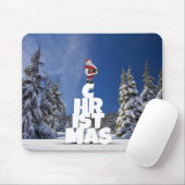 Kerstwinter landschap muismat (Met muis)