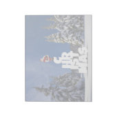 Kerstwinter landschap notitieblok (Linkerzijde)