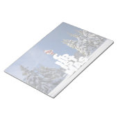Kerstwinter landschap notitieblok (Schuin)