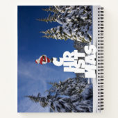 Kerstwinter landschap notitieboek (Achterkant)