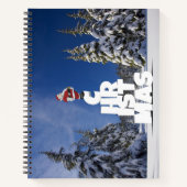 Kerstwinter landschap notitieboek (Voorkant)