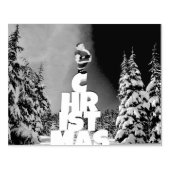 Kerstwinter landschap rubberstempel (Afrduk)