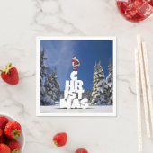 Kerstwinter landschap servet (Insitu)