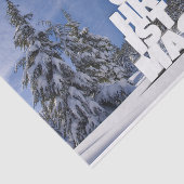 Kerstwinter landschap tissuepapier (Detail)
