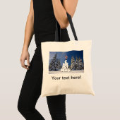 Kerstwinter landschap tote bag (Voorkant (product))