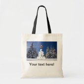 Kerstwinter landschap tote bag (Voorkant)