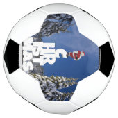 Kerstwinter landschap voetbal (Gedraaid)
