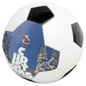 Kerstwinter landschap voetbal (Drie kwart)