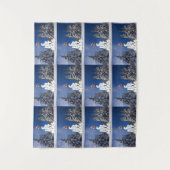 Kerstwinter landschap wandkleed (Voorkant)