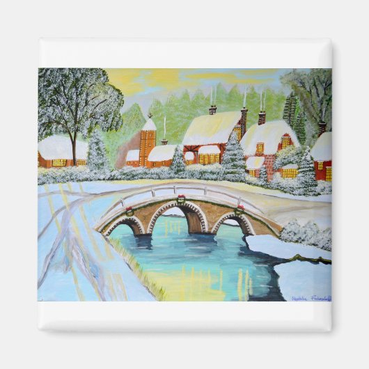 Kerstwinter Magneet (Voorkant)