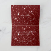 Kerstwinter Natuur Kerstmis Feestdagen Kaart (Binnen)