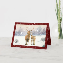 Kerstwinter Natuur Kerstmis Feestdagen Kaart