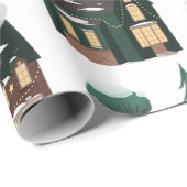 Kerstwinter Nieghbour-klinieken Cadeaupapier (Rol Hoek)