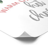 Kerstwinter Onederland Hot Chocolade Poster (Hoek)