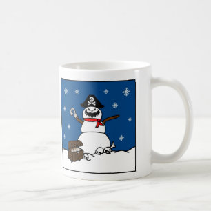 Kerstwinter Pirate Snowman Koffiemok