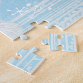 Kerstwinter-poolparade Beer Puzzle Legpuzzel (Zijkant)