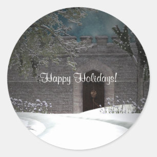 Kerstwinter scènes Sticker