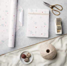 Kerstwinter Seizoen Glad minimalistisch cadeau Cadeaupapier