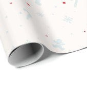 Kerstwinter Seizoen Glad minimalistisch cadeau Cadeaupapier (Rol Hoek)