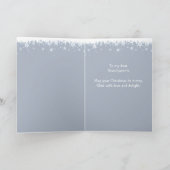 Kerstwinter Sneeuw Bomen Kardinaal Grootouders Feestdagen Kaart (Binnen)