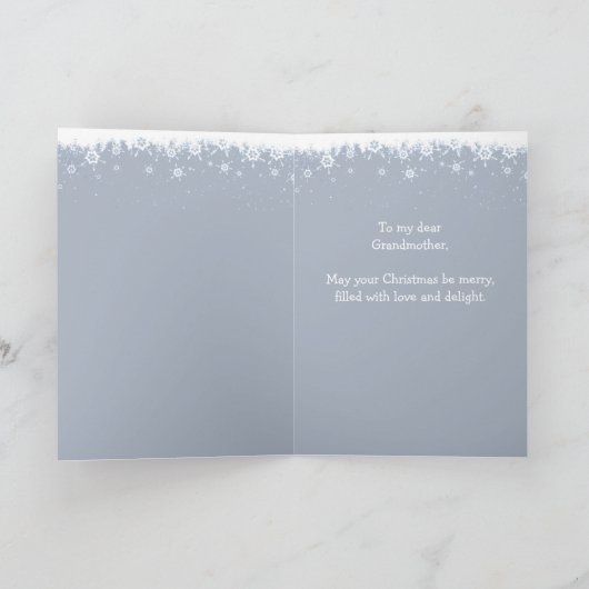 Kerstwinter Sneeuwachtige Bomen Kardinaal Grootmoe Feestdagen Kaart (Binnen)